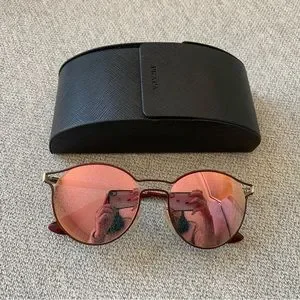 Prada | Accessories | Prada Rose Pink Gold Cat Eye Cinema  display picture 1
